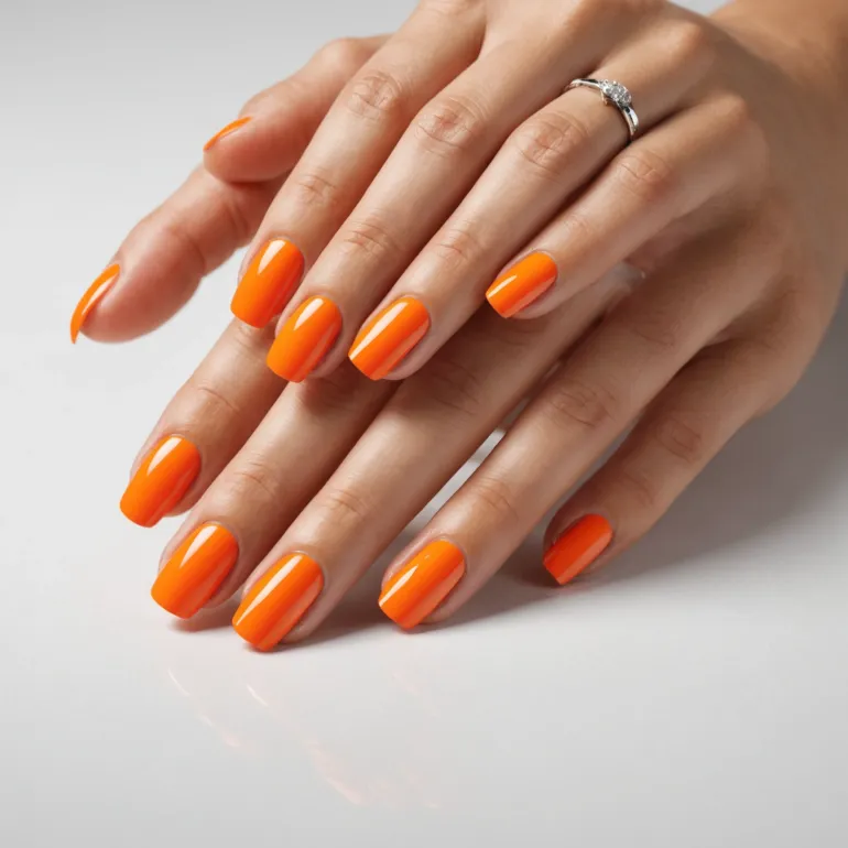 Оранжевый маникюр: С белым дизайн — идеальное сочетание для ярких и стильных образов